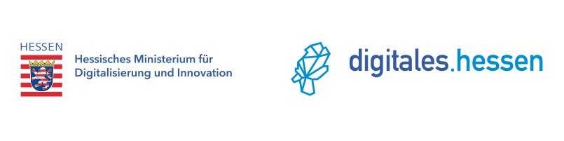 Logo Kombination Hessisches Ministerium für Digitalisierung und Innovation – Digitales Hessen
