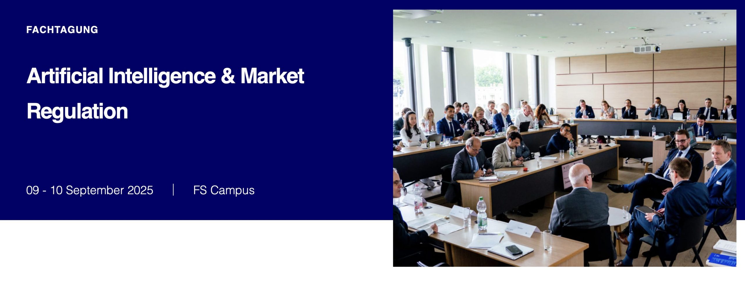 Fachtagung Artificial Intelligence & Market Regulation