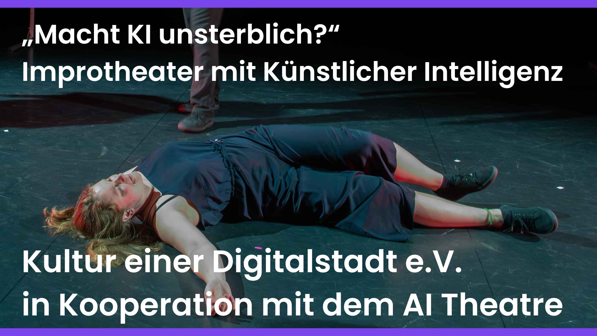 Kultur einer Digitalstadt e.V. and the AI Theatre